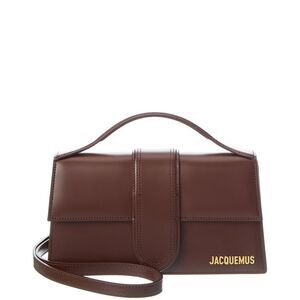Jacquemus Le Grand Bambino Leather Shoulder Bag, Brown